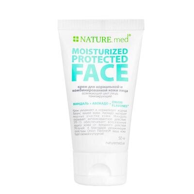 Крем для обличчя NATURE.med Захисне зволоження SPF15 для нормальної та комбінованої шкіри, 50 мл