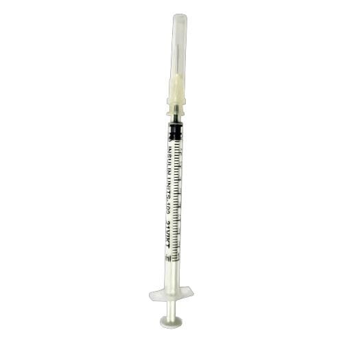 Шприц інсуліновий 1 мл U-100 Alexpharm 3-х компонентний, зі знімною голкою, 30G (0.3 x 13 мм), 1 штука