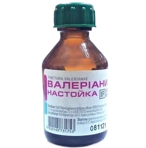 Валеріани настойка по 25 мл у флак.