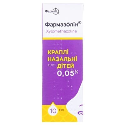 Фармазолін краплі наз. 0.05 % по 10 мл у флак.