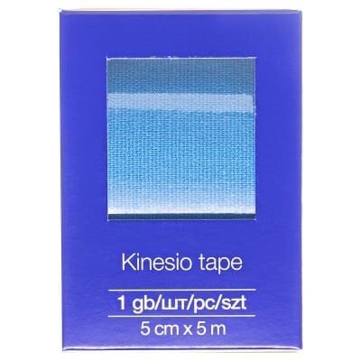 Кінезіо тейп Nordeplast 5 см х 5 м, синій
