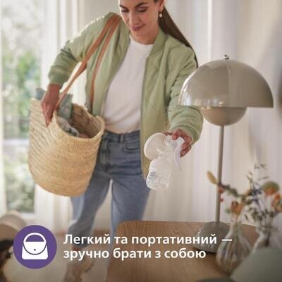 Молоковідсмоктувач Philips Avent SCF430/13 ручний з контейнерами