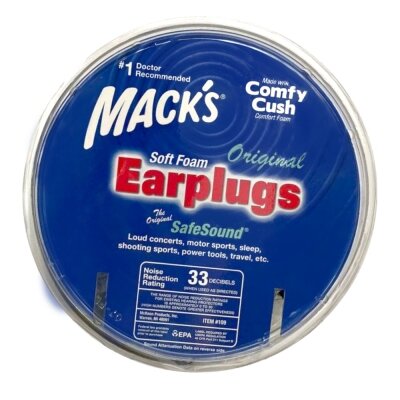 Беруші MACK`S Original Safe Sound із пінопропілену захист від шуму до 32 дБ, 100 пар