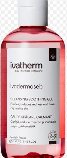 Гель Ivatherm Ivadermaseb Cleansing Soothing Gel для очищення заспокійливий, 250 мл