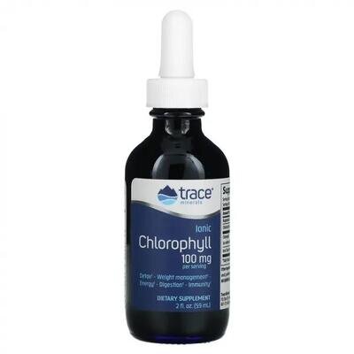 Хлорофіл іонний Trace Minerals Ionic Chlorophyll 100 мг у краплях, 59 мл