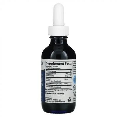 Хлорофіл іонний Trace Minerals Ionic Chlorophyll 100 мг у краплях, 59 мл
