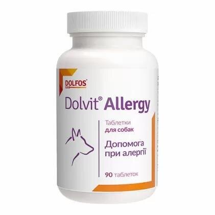 Долвіт Алерджі Dolfos Dolvit Allergy проти алергії для собак, 90 таблеток