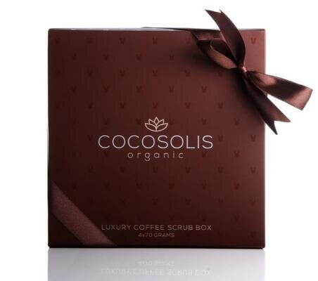 Скраб для тіла Cocosolis Luxury Coffee кавовий, набір (4 шт х 70 г), 280 г