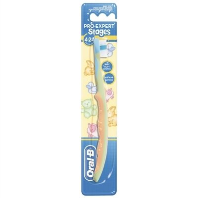 Зубна щітка Oral-B Stages 1 для дітей 4-24 місяці, екстра м'яка