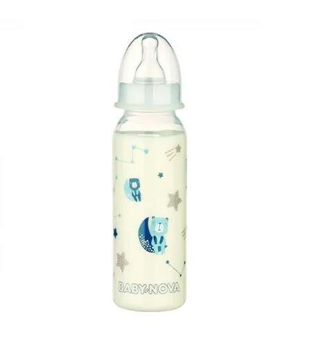 Пляшечка Baby-Nova 47011-1 Night з декором для хлопчиків, 240 мл