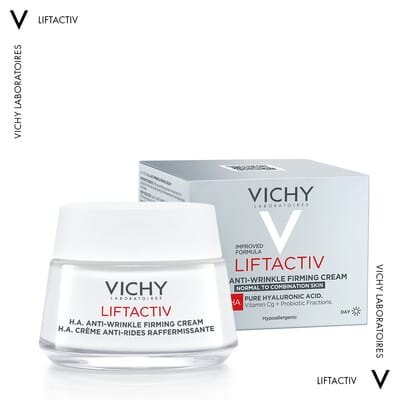 Крем для обличчя Vichy Liftactiv H.A. розгладжуючий з гіалуроновою кислотою для корекції зморшок для нормальної та комбінованої шкіри, 50 мл