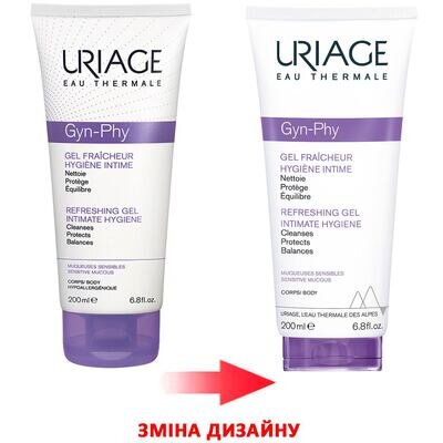 Гель для інтимної гігієни Uriage Gyn-phy освіжаючий, 200 мл
