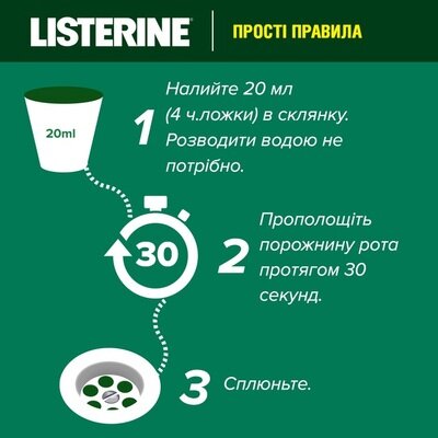 Ополіскувач для порожнини рота Listerine Total Care Teeth & Gum Догляд за зубами та яснами, 500 мл