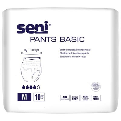 Труси поглинаючі для дорослих Seni Pants Basic Medium, 10 штук