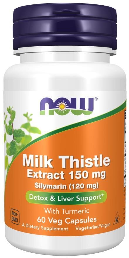 Розторопші екстракт NOW Milk Thistle Extract 150 мг вег. капсули №60