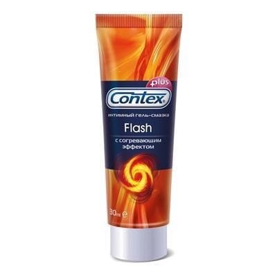 Гель-змазка інтимна Contex Flash з зігріваючим ефектом, 30 мл