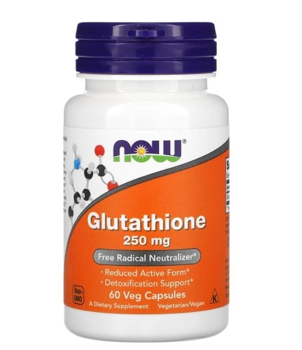 Глутатіон NOW Glutathione 250 мг вег. капсули №60
