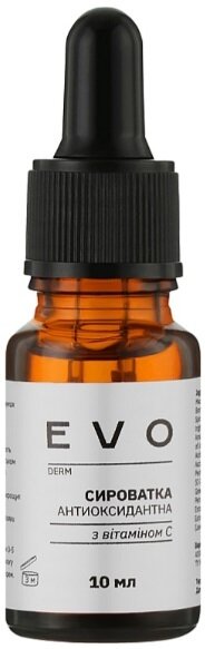 Сироватка для обличчя EVO derm антиоксидантна з вітаміном С, 10 мл