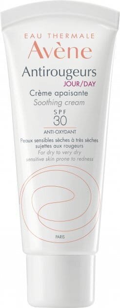 Крем для обличчя Avene Antirougeurs Jour SPF30 денний для сухої і дуже сухої шкіри схильної до почервоніння, 40 мл