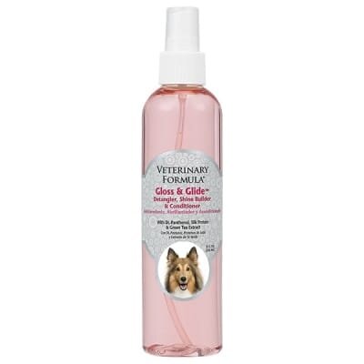 Кондиціонер для собак та котів Veterinary Formula Gloss & Glide від колтунів, антистатик, 236 мл
