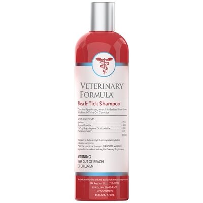 Шампунь для собак та котів Veterinary Formula Advanced Flea&tick від блох та кліщів, 473 мл