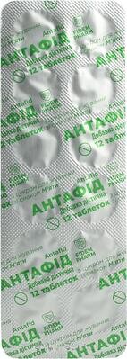 Антафід Fidem Pharm таблетки жувальні зі смаком м'яти №24