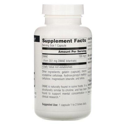 Диметиламіноетанол Source Naturals DMAE 351 мг, 200 капсул
