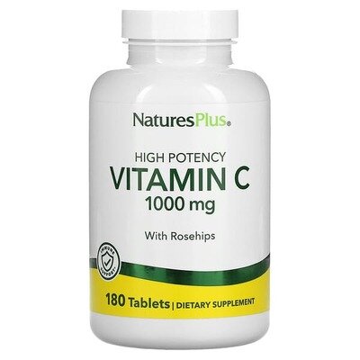 Вітамін С з уповільненим вивільненням Nature's Plus Vitamin C 1000 мг, 60 таблеток