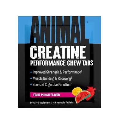 Креатин Universal Nutrition Animal Creatine Performance Chews Fruit Punch, 4 таблетки