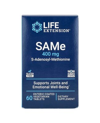 Дисульфат тозилат Life Extension S-Adenosyl-Methionine таблетки по 400 мг №60