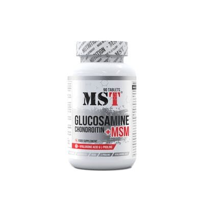 Хондропротектор MST Nutrition Glucosamine Chondroitin + MSM + Hyaluronic Acid, 90 таблеток