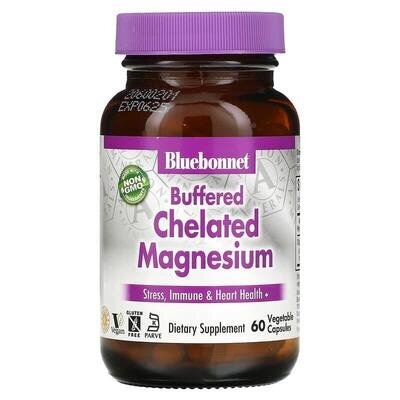Хелатний Буферний Магній Bluebonnet Nutrition Buffered Chelated Magnesium капсули №60
