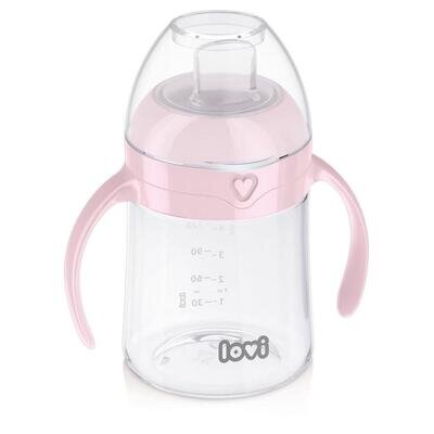Кружка-непроливайка Canpol babies Lovi дитяча, 35/353, рожева, 150 мл