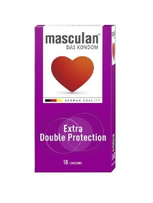 Презервативи Masculan Extra Double Protection, 10 штук
