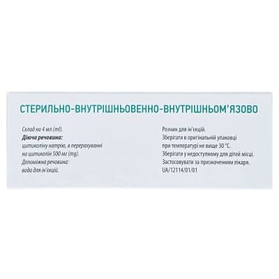 Нейроксон розчин д/ін. 500 мг/4 мл по 4 мл №10 (5х2) в амп.