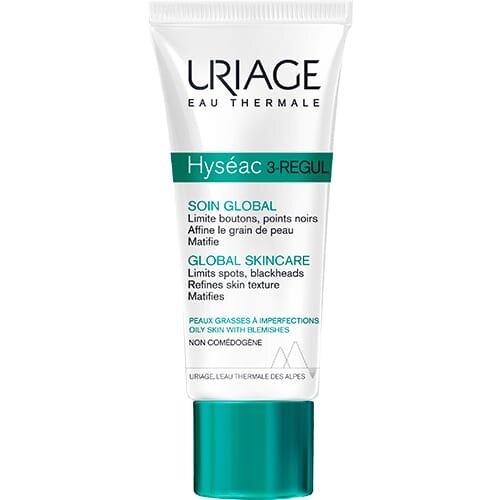 Крем для обличчя Uriage Hyseac 3-Regul Global Skincare універсальний догляд для комбінованої шкіри, 40 мл