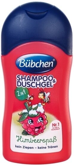 Шампунь і гель для душу Bubchen 2 в 1 Солодка малина, 50 мл
