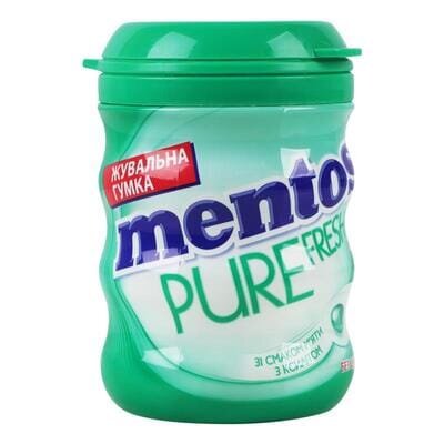 Жувальна гумка Mentos Pure Fresh зі смаком М'яти, 56 г