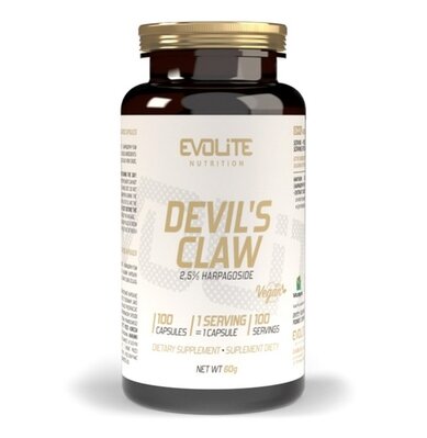 Кіготь Диявола Evolite Nutrition Devil's Claw 500 мг, 100 капсул