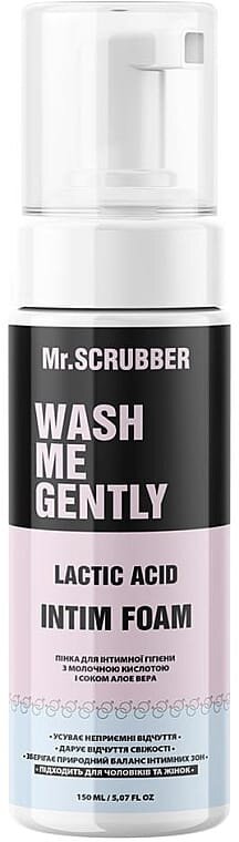 Пінка для інтимної гігієни Mr.Scrubber Wash me gently з молочною кислотою і соком алое вера, 150 мл