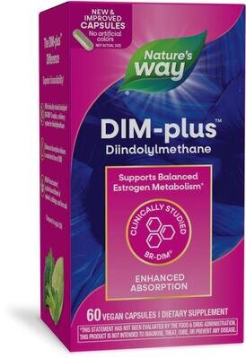 Метаболізм естрогенів DIM-Plus Nature's Way DIM-Plus Estrogen Metabolism, 60 вегетаріанських капсул