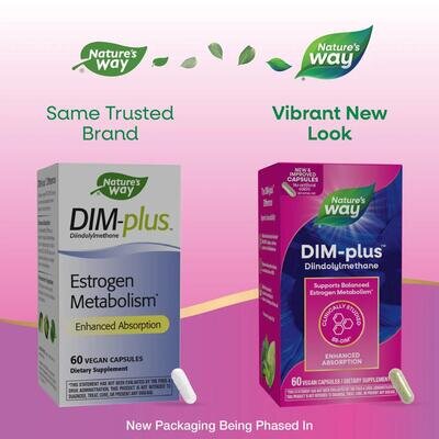 Метаболізм естрогенів DIM-Plus Nature's Way DIM-Plus Estrogen Metabolism, 60 вегетаріанських капсул