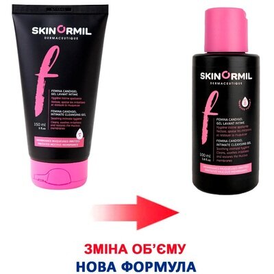 Гель для інтимної гігієни Skinormil Femina Candigel при грибковій інфекції інтимної зони, 100 мл
