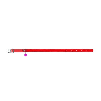 Нашийник для кошенят Collar 32483 WAUDOG Glamour з гумкою, ширина 9 мм довжина 22-30 см, червоний