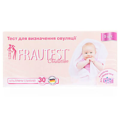 Набір тестів Frautest Ovulation для визначення овуляції, 5 штук