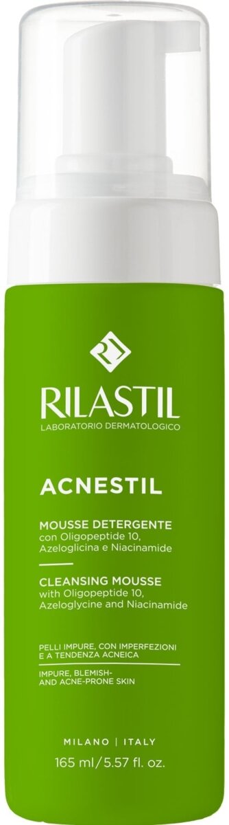Мус Rilastil Acnestil делікатний очищуючий для шкіри обличчя схильною до акне, 150 мл