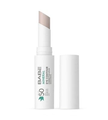 Стік-коректор сонцезахисний для контуру очей Babe Laboratorios SPF50 мінеральний з фізичними фільтрами, 4 г