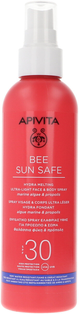 Спрей Apivita Bee Sun Safe SPF30 для обличчя і тіла, 200 мл