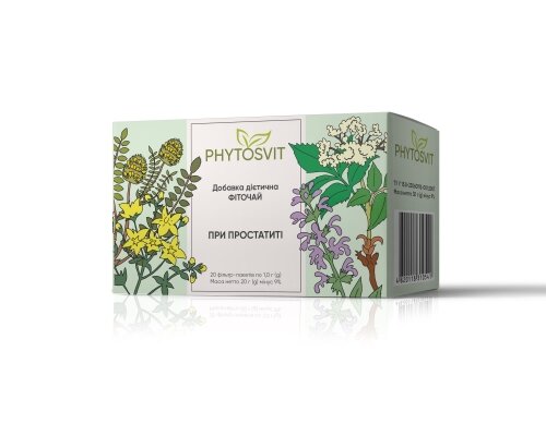 Фіточай Phytosvit При Простатиті по 1 г №20 у філ.-пак.