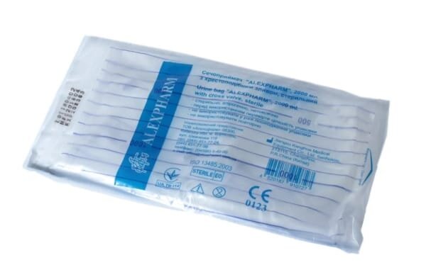 Сечоприймач Alexpharm з хрестовим (Т-подібним) зливом, 2000 мл, 1 штука
